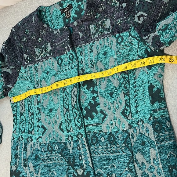 Susan Graver Artisan Jacket Size 14 Boho Carpet Mature Grunge Festival Artsy - Picture 7 of 13
